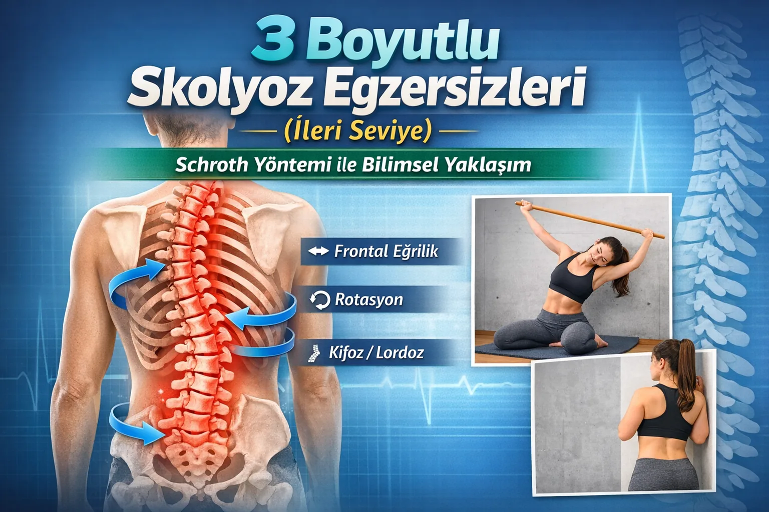 3 Boyutlu Skolyoz Egzersizleri (İleri Seviye) – Schroth Yöntemi ile Bilimsel Yaklaşım