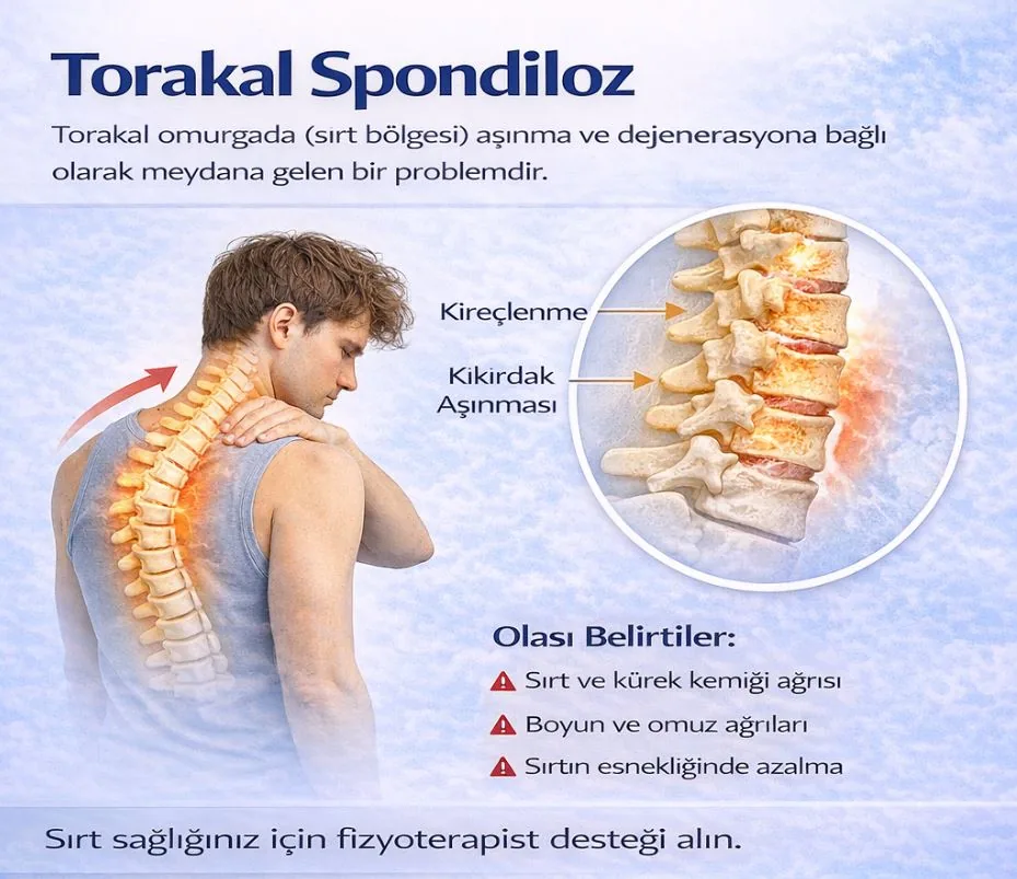 Sırt Kireçlenmesi (Torakal Spondiloz): Sırtınızdaki "Sertlik" Kaderiniz Değil!