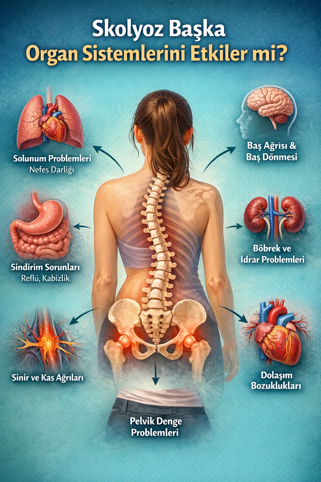  Skolyoz Sadece Bir Omurga Problemi mi? Diğer Organları Nasıl Etkiler?